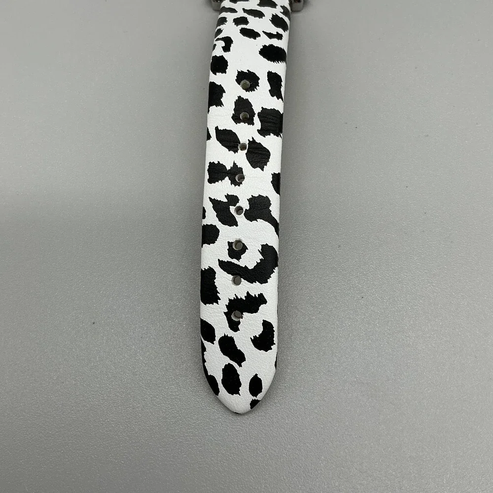 Betsey Johnson Womens Watch 36mm Dalmatian Print Band BJ0031-09 New Battery